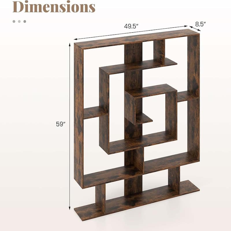Modern Bookcases Display Shelf Book Shelf w/Open Storage