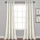 preview thumbnail 11 of 30, Lush Decor Faux Linen Grommet Window Curtain Panel Pair - 84" x 52" Light Linen