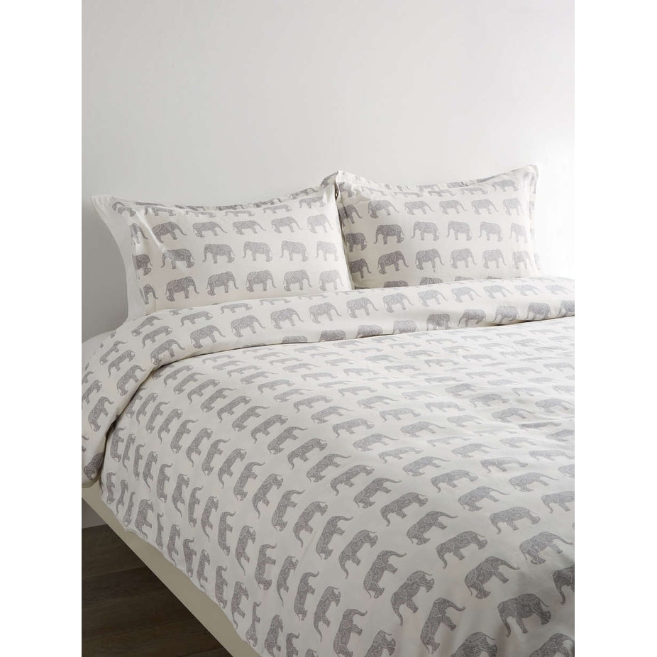 Printed Design Cotton Collection 400 Thread Count Elephants-image