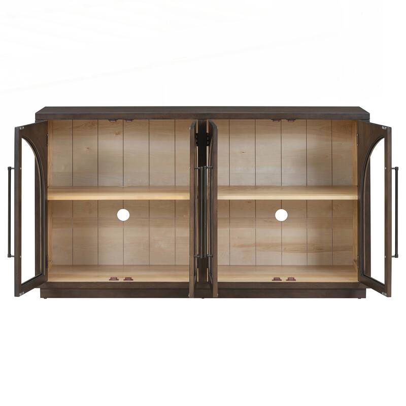 4-Door Large Storage Sideboard Buffet Cabinet