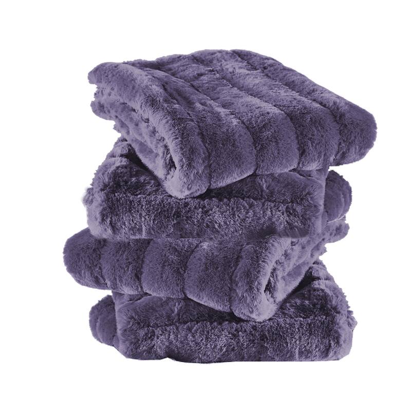 Supermink Soft Solid Throw Pillow Covers Set of 4, NO INSERT