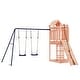 preview thumbnail 11 of 14, vidaXL Swing Set Outdoor Backyard Wooden Playground Equipment for Kids Age 3-8