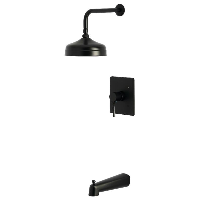 Kingston Brass Concord Single-Handle Pressure Balanced Tub and Shower Faucet - Matte Black
