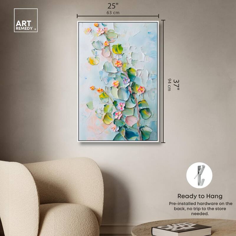Textured Tendrils I Canvas by Art Remedy