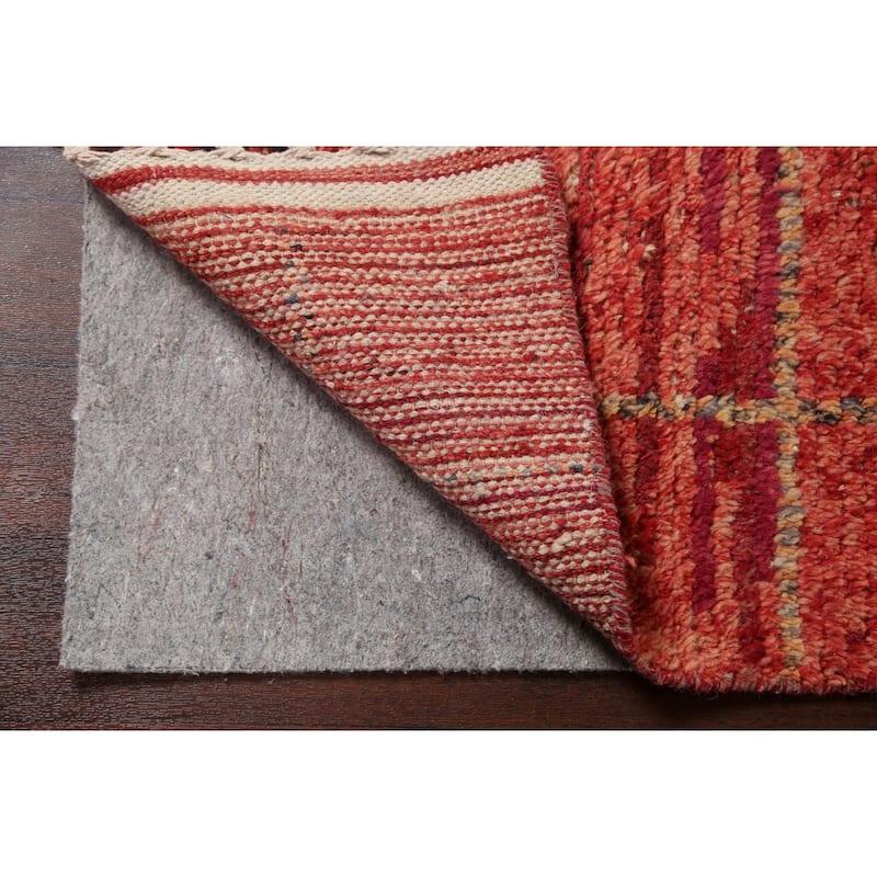 Geometric Modern Moroccan Oriental Runner Rug Hand-knotted Wool Carpet - 2'0" x 17'3"