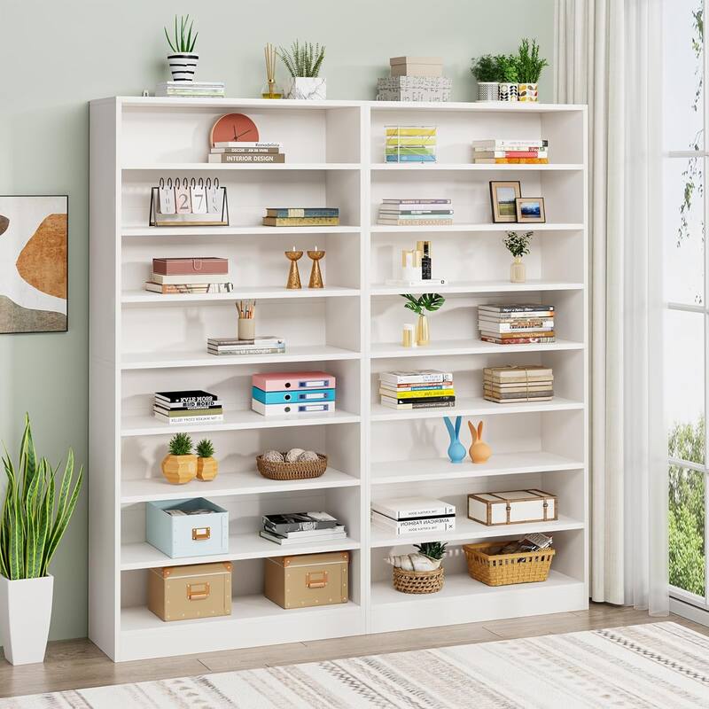Bookcase, Open Display Storage Shelf, Organizer Cabinet Bookshelf Accent Shelving for Living Room, Home Office, Library, Bedroom
