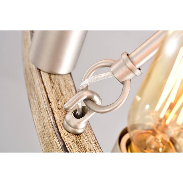 The Gray Barn Liam 48-inch Round Wagon Wheel 24-light Chandelier