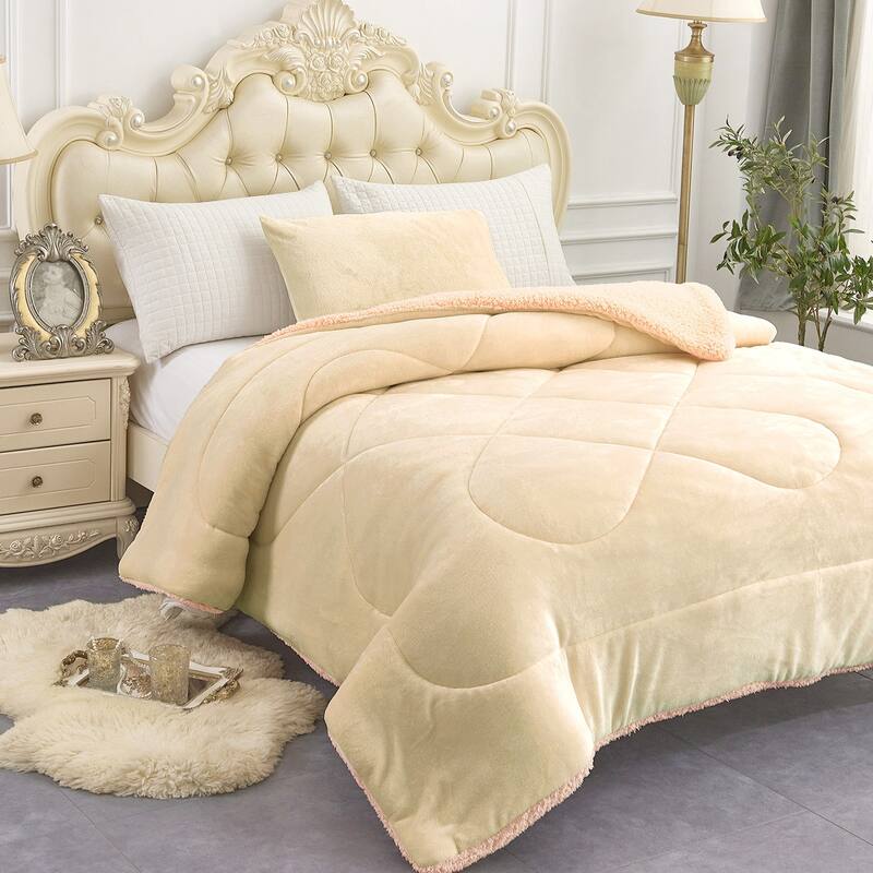 Sherpa Fleece Kids Comforter Set Xmas Gift for Kind