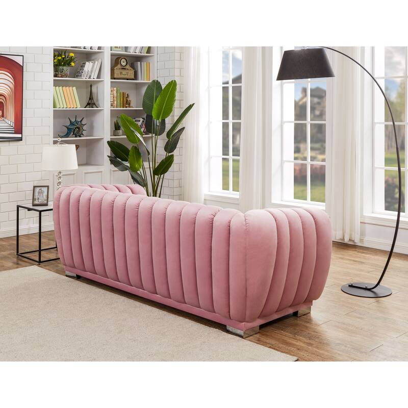 Kayley Luxury Velvet sofa love seat Standard Living Room Set