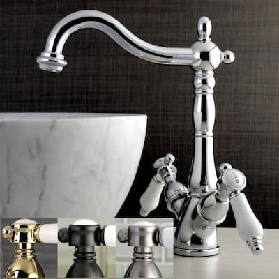 Kingston Brass Vintage Porcelain Vessel Bathroom Faucet