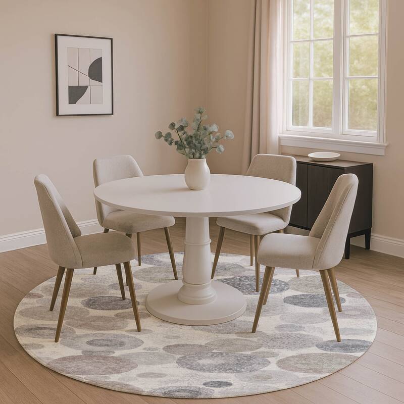 Premium Washable Super Soft Mayfield Rug - Ivory - 8' x 8'