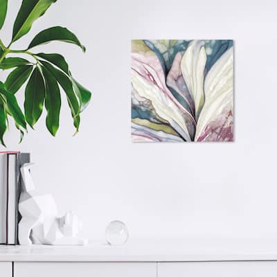 Wynwood Studio Canvas Abstract Petals Summer Purple and Modern & Contemporary Wall Art Canvas Print