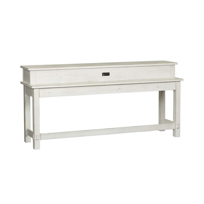 Modern Farmhouse Flea Market White Distressed 4 Piece Set