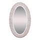 preview thumbnail 1 of 4, Varaluz Athena Oval Wall Mirror Matte White