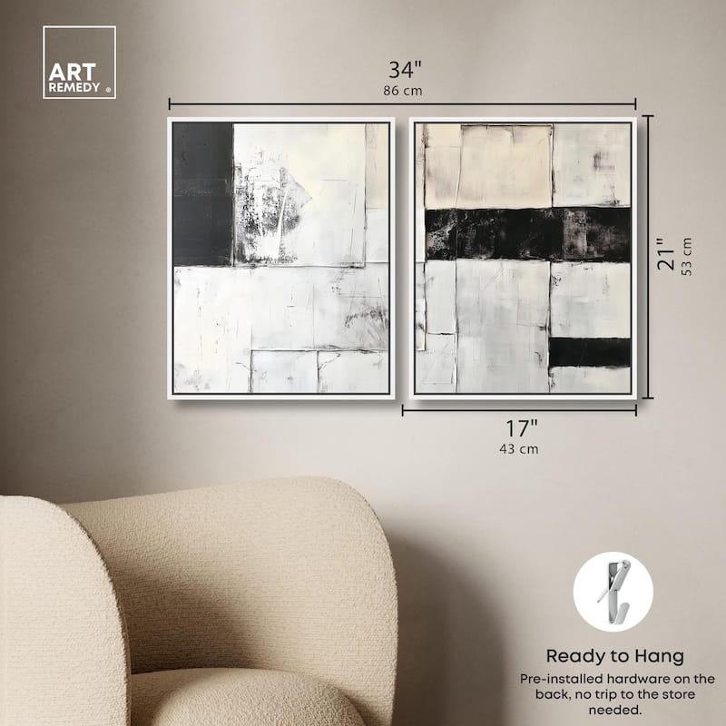 Midnight Canvas Set of 2 by Art Remedy