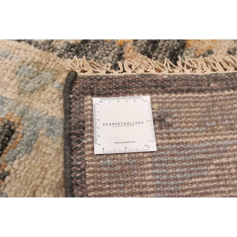 ECARPETGALLERY Hand-knotted Jules Serapi Dark Grey Wool Rug - 8'0 x 9'11