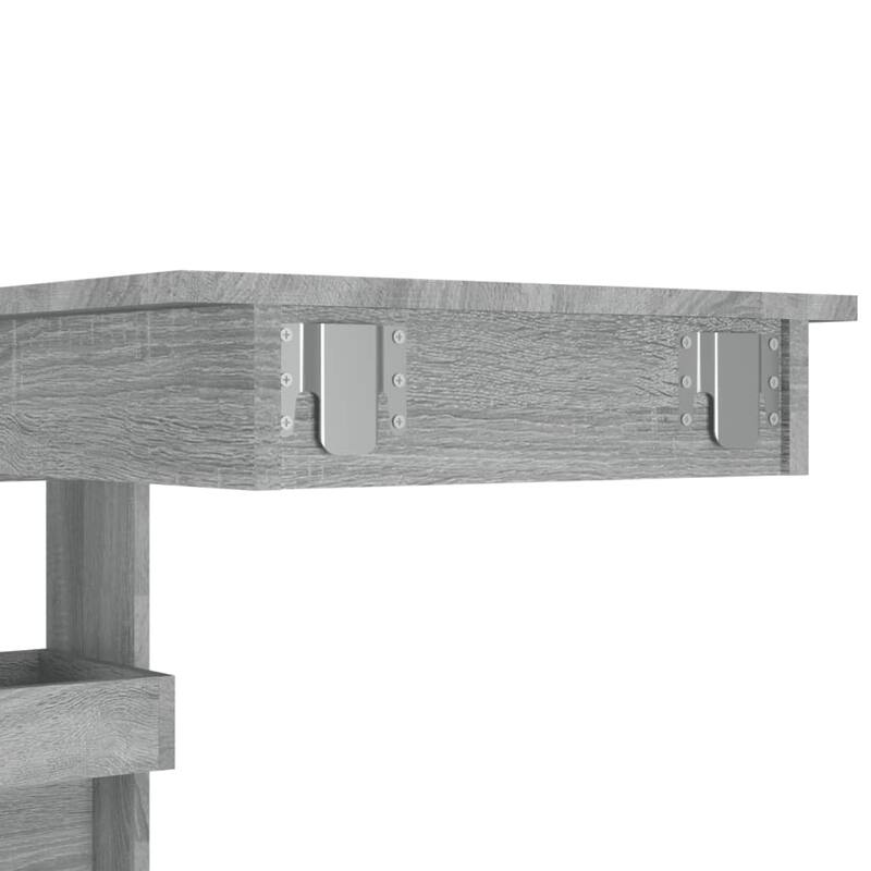 vidaXL Wall Bar Table Kitchen Bar Dining Table Computer Desk Engineered Wood - 40.2" x 17.7" x 40.7"