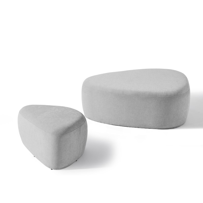 Oversized Triangle Cocktail Ottoman (Set of 2)