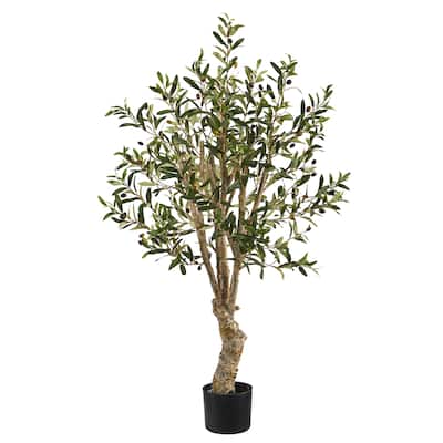 3.5' Olive Artificial Tree - 6"