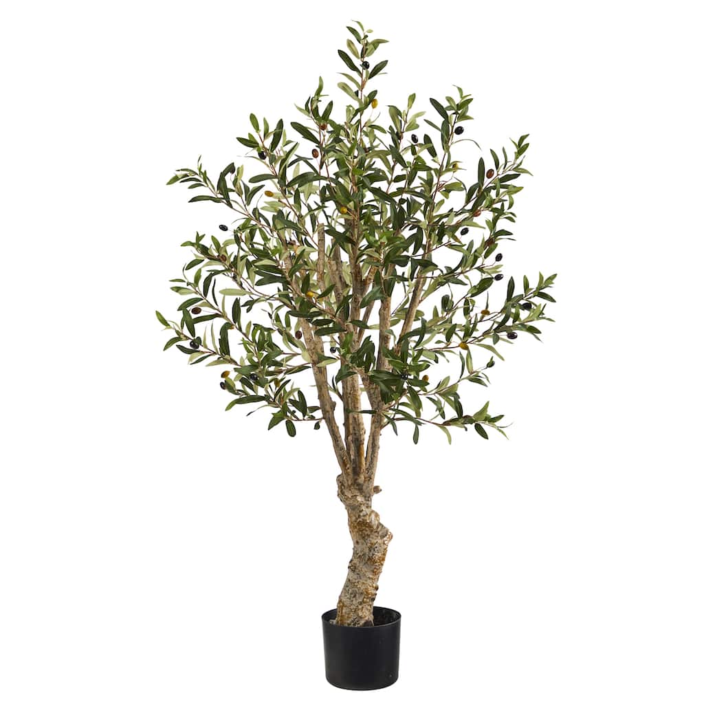 3.5' Olive Artificial Tree - 6"