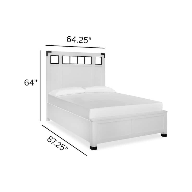 Magnussen Home Harper Springs Silo White Queen Panel Bed