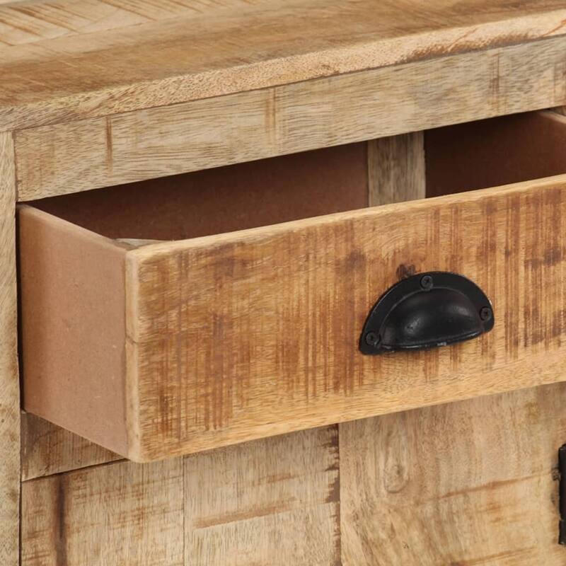 vidaXL Bedside Cabinet 15.7"x11.8"x22.4" Solid Wood Mango