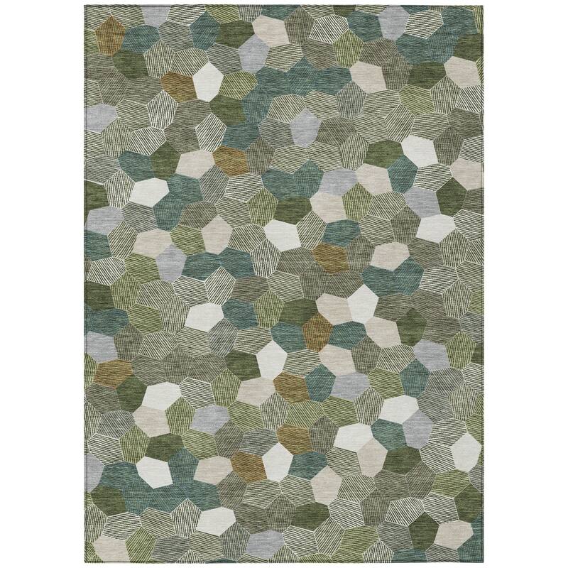 Machine Washable Indoor/ Outdoor Modern Loyd Chantille Rug