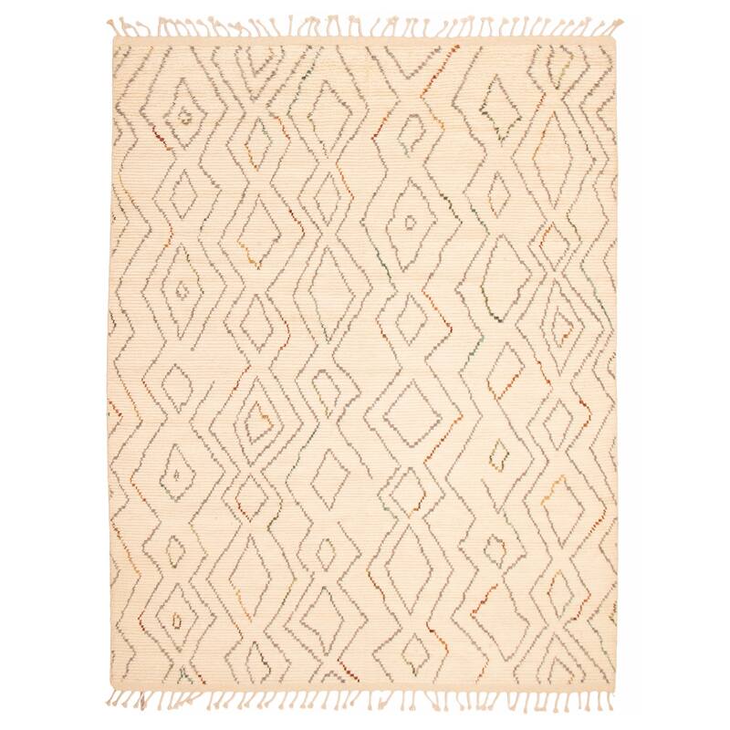 Tangier Cream Rug 7'8" x 9'9" - 7'8 x 9'9 - Cream - 7'8 x 9'9