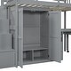 preview thumbnail 40 of 58, Twin Size Multifunctional Loft Bed with Wardrobe With Shelves,A Side Desk With 2 Drawers,A Movable Table