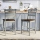 preview thumbnail 1 of 15, Jonah Farmhouse Wood Ladder Back Counter Height Chairs by Furniture of America (Set of 2) Light Grey