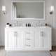 Option White / White Quartz Top / Brushed Nickel Hardware