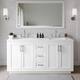 Option White / White Quartz Top / Brushed Nickel Hardware