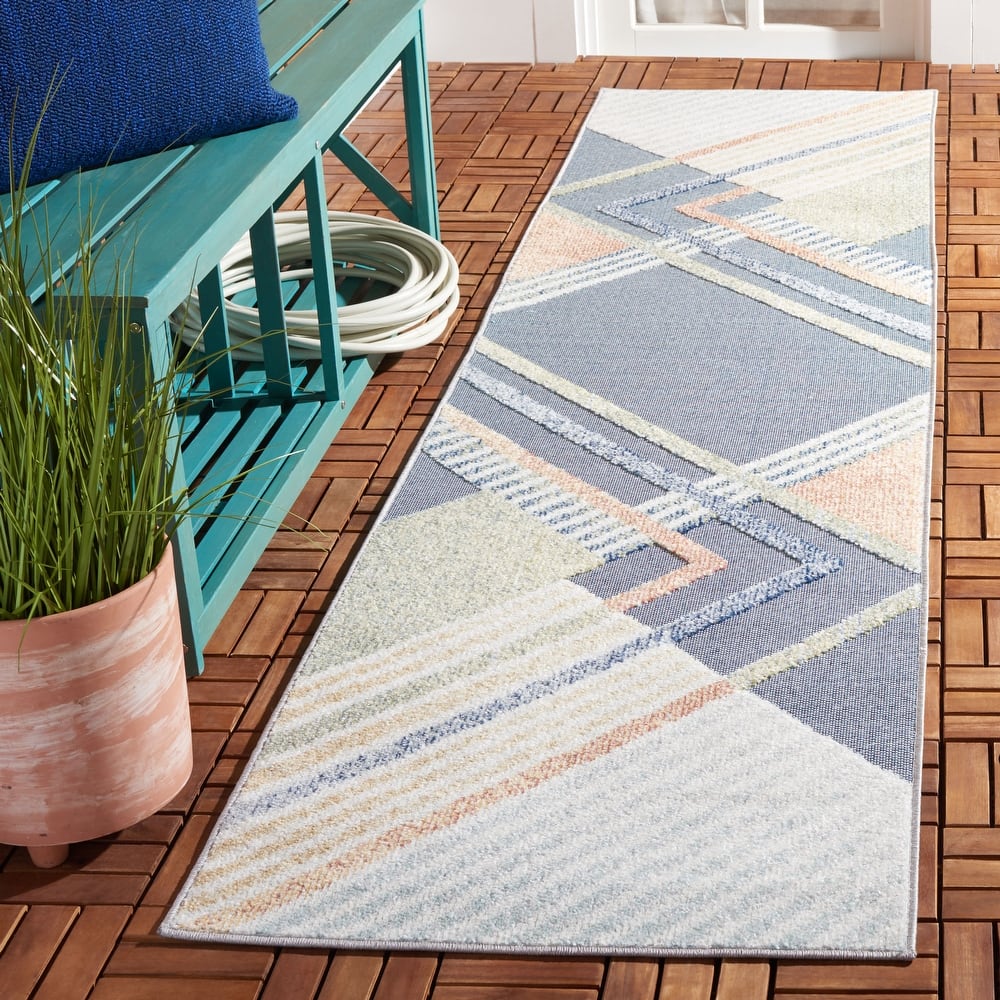 SAFAVIEH Sarasota Rista Indoor/ Outdoor Waterproof Patio Backyard Rug