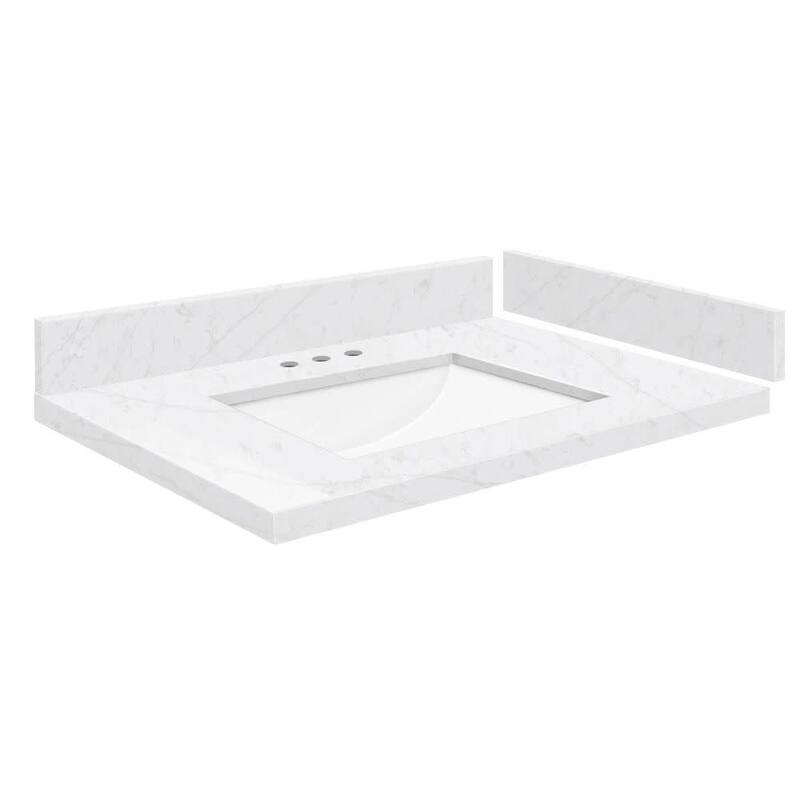 Transolid VT27.5x22-1RU-8 Silestone 28" Quartz Vanity Top with