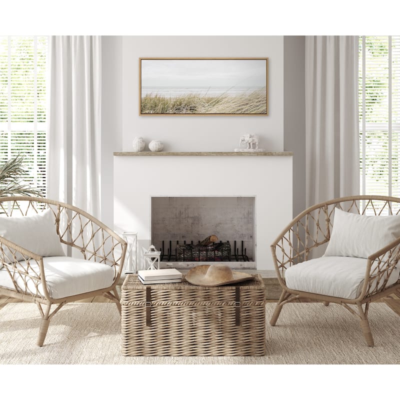 Kate and Laurel Sylvie East Beach Framed Canvas by Amy Peterson
