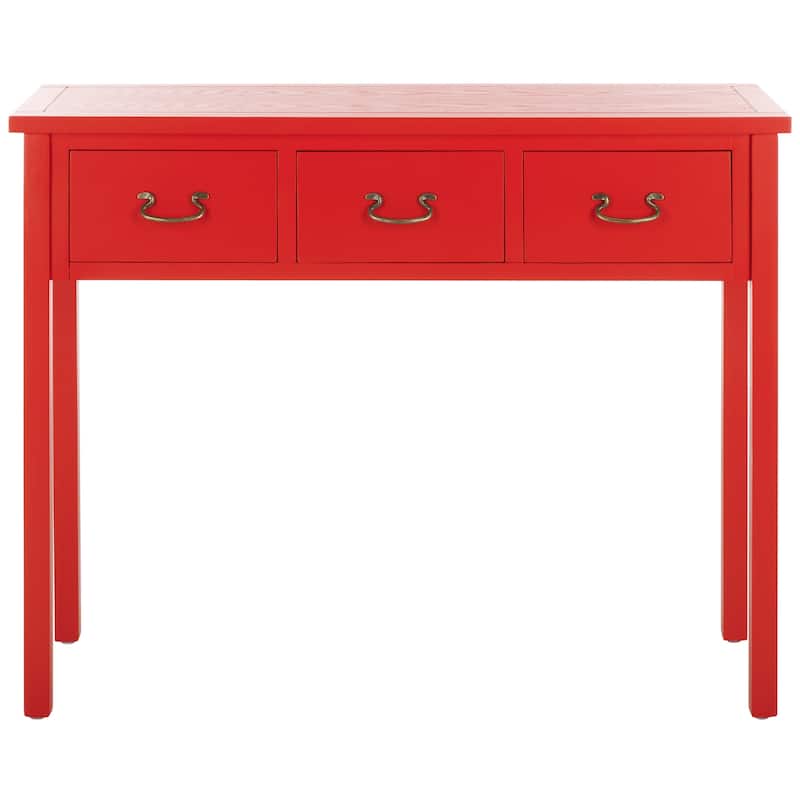 SAFAVIEH Marleine Antiqued Grey Console Table - 39.4" x 14.2" x 31.7" - 39Wx14Dx32H - Hot Red