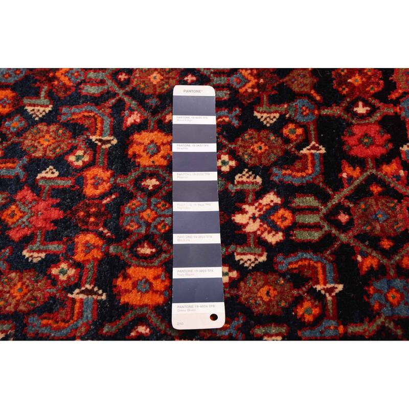 ECARPETGALLERY Hand-knotted Andelz Dark Navy Wool Rug - 4'8 x 8'3