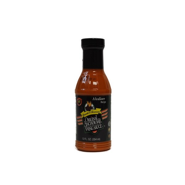 Anchor Bar Medium Buffalo Wing Sauce, 12 Ounce -- 12 per case.