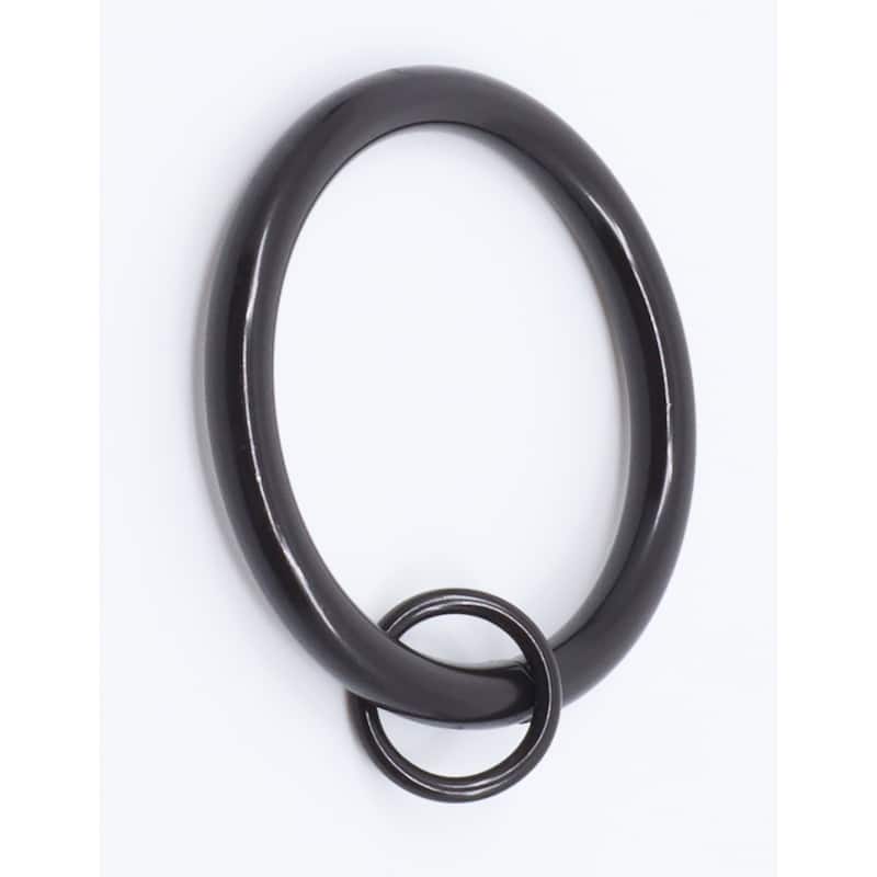 Meriville 1.5-Inch Inner Diameter Metal Curtain Rings with Eyelets