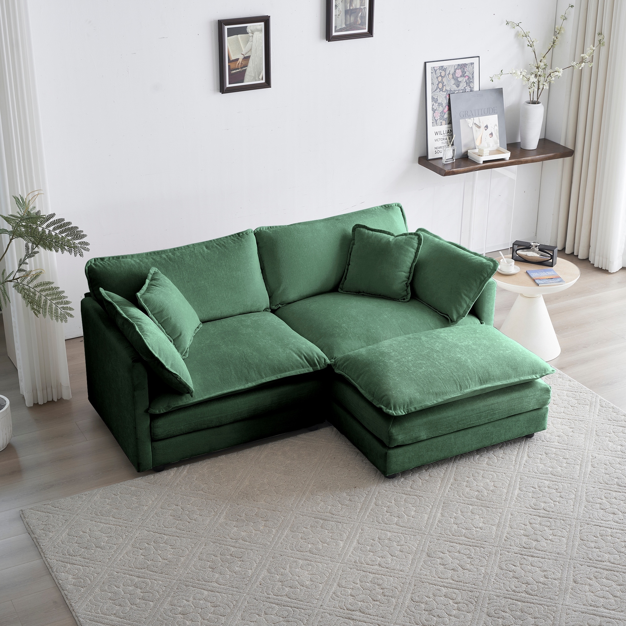 L shaped clearance two seater sofa