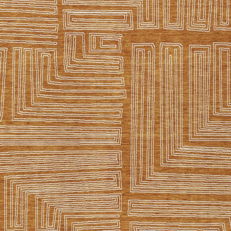 HomeRoots Geometric Transitional Rectangle Outdoor Rug