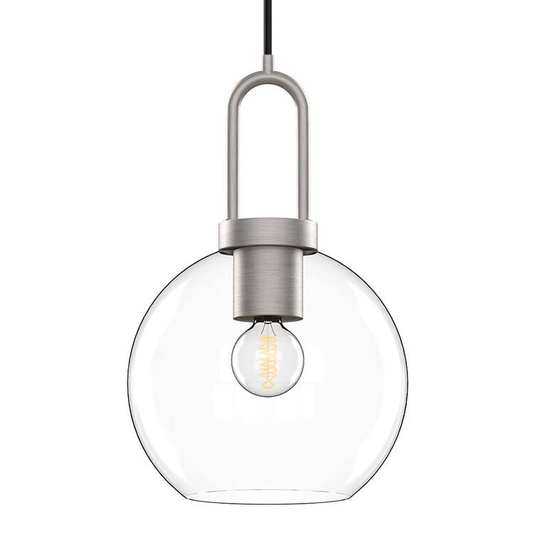 Alora Lighting PD601608CL Soji 8" Wide Mini Pendant with Clear Glass - Brushed Nickel