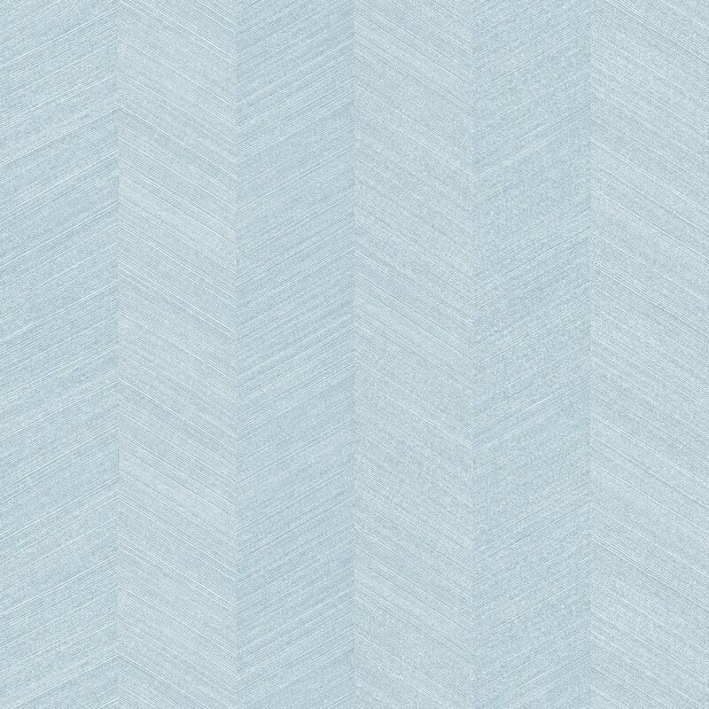 Seabrook Designs Chevy Hemp Embossed Vinyl Unpasted Wallpaper - 27 in. W x 27 ft. L - Blue Knoll