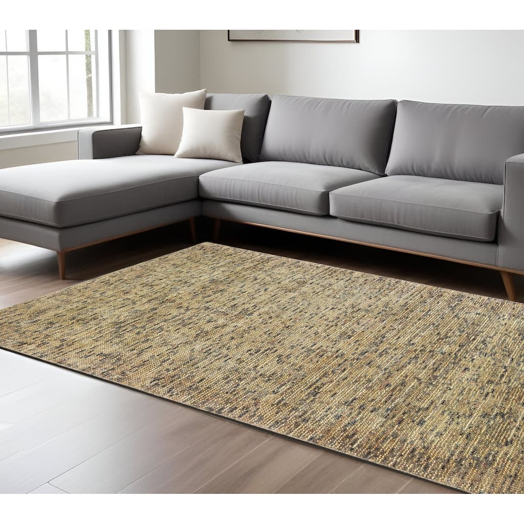 HomeRoots Solid Color Modern Rectangle Area Rug