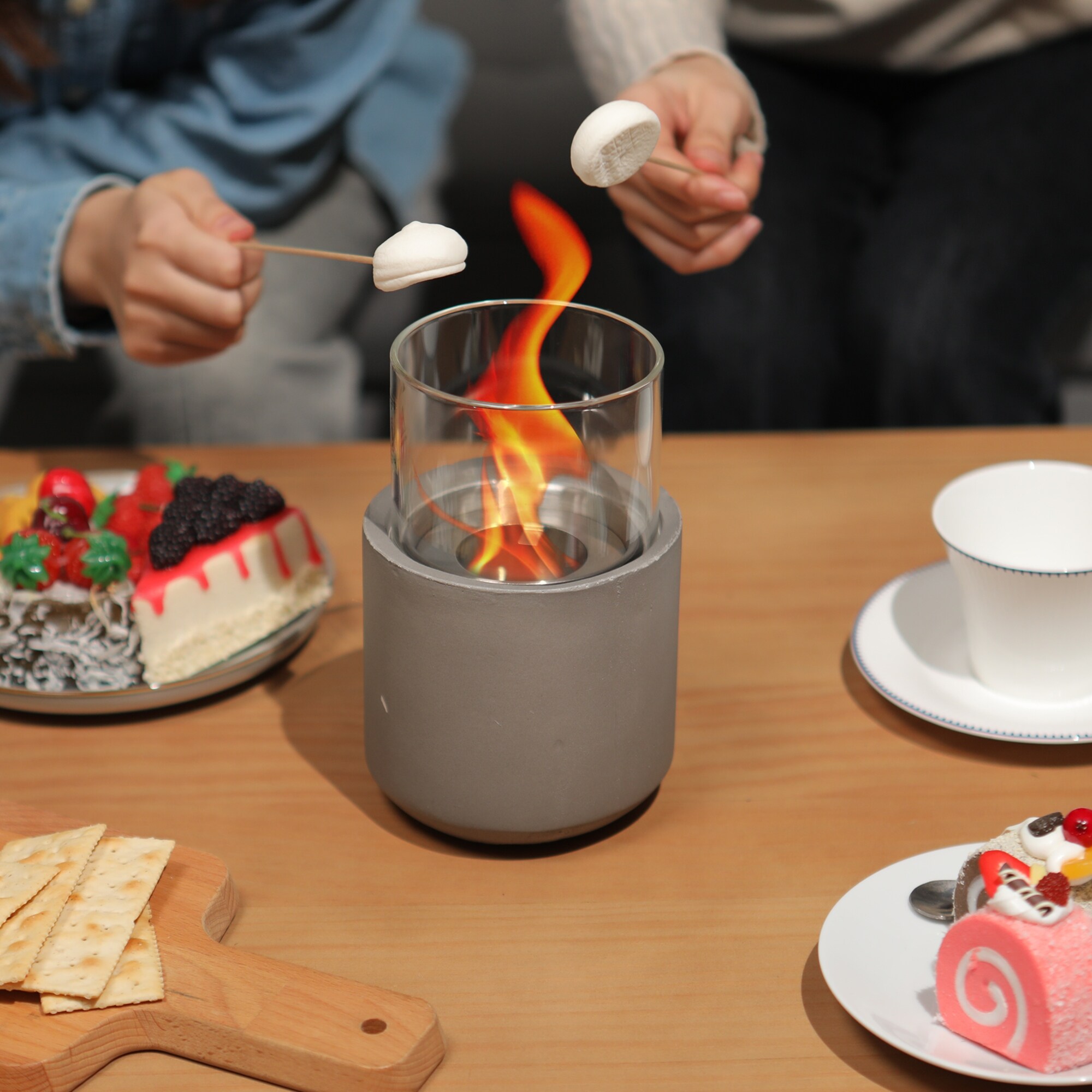 Sophia & William 4.7 inch Terrafab Portable Tabletop Fireplace