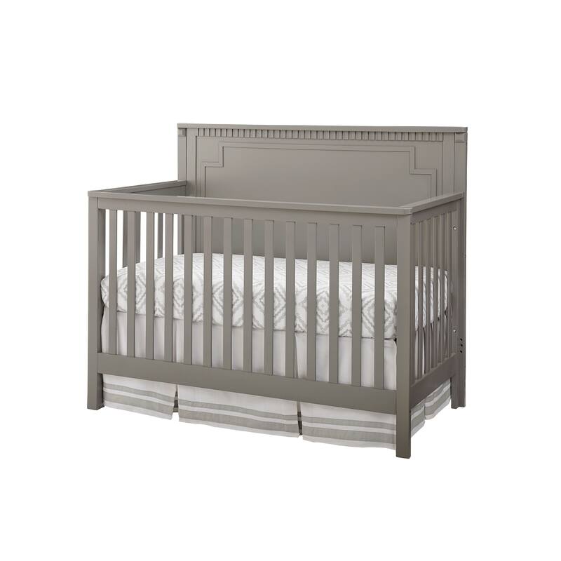 Emery 56" Wide Modern Convertible Crib Panel, Gray