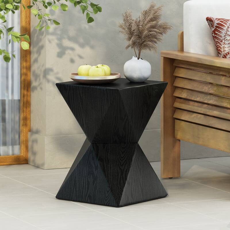 Moore Outdoor Modern MGO Square End Table by Christopher Knight Home - 14.00Lx14.00Wx18.00H