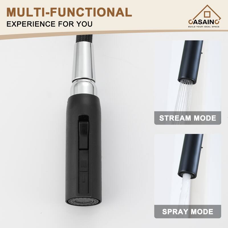 Single Handle Pull-Down Sprayer Kitchen Faucet