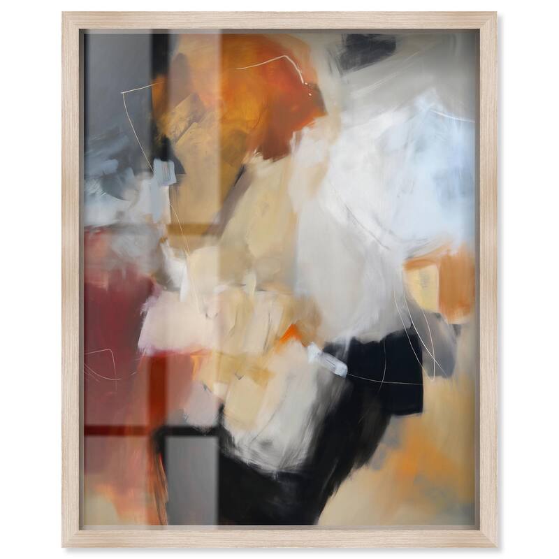 Earth and Fire II Shadowbox by Art Remedy - Natural - 24" x 30"
