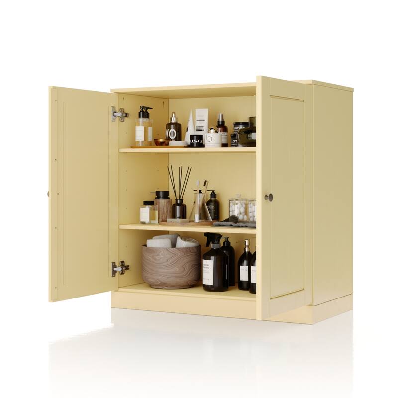 Palace Imports 100% Solid Wood 32" Bathroom Cabinet with Solid Doors and Adjustable Shelves